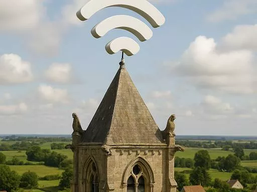Illustration de l'article 'Un hotspot sur le clocher : le Seigneur des Wi-Fi'